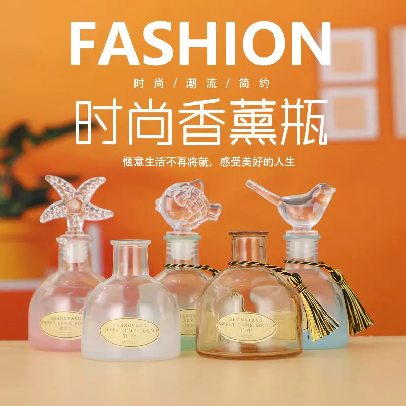 

5PCS 100ML Colourful Mongolian Yurts Shape Reed Diffuser Empty Bottles without Lid，Home Fragrance Refill Home Decor Accessaries