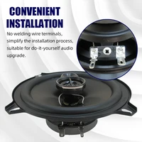 1Pair 4/5/6 Inch 3-Way 280W/320W/400W Universal Car HiFi Coaxial Speaker Auto Music Stereo Car Door Full Range Speakers Woofer - Image 3