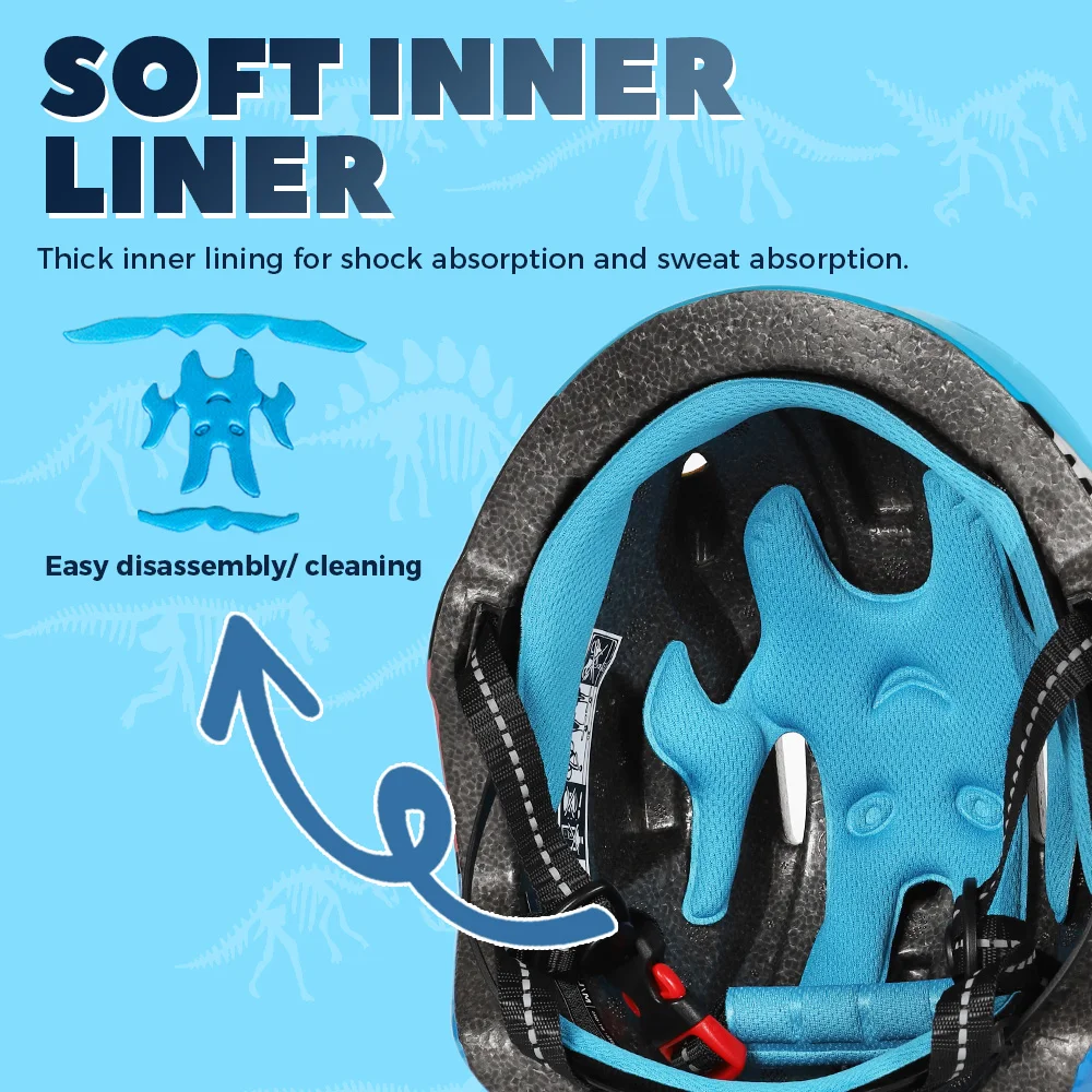 Kids Helmet with Pad Set 5