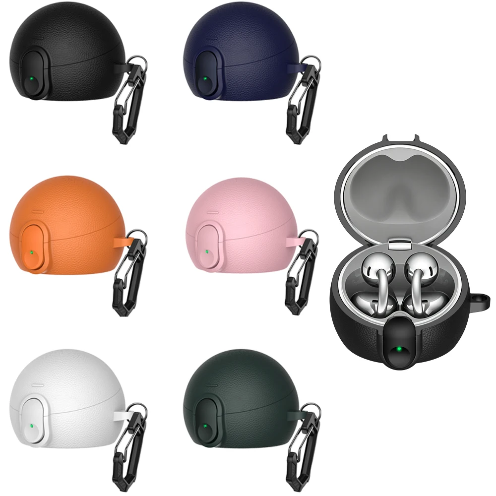 Shockproof Protective Earbud Case with Secure-Lock Cover and Wireless Charging Support