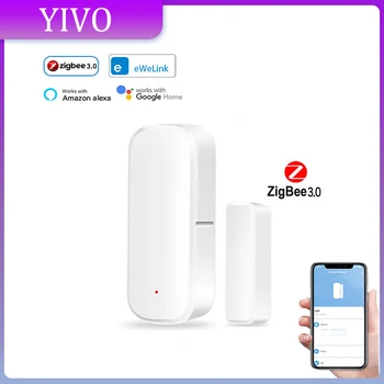 EWelink Smart Door Sensor Zigbee Door Window Open Closed Detector Smart Home Security Alarm System Smart Life APP Control 1