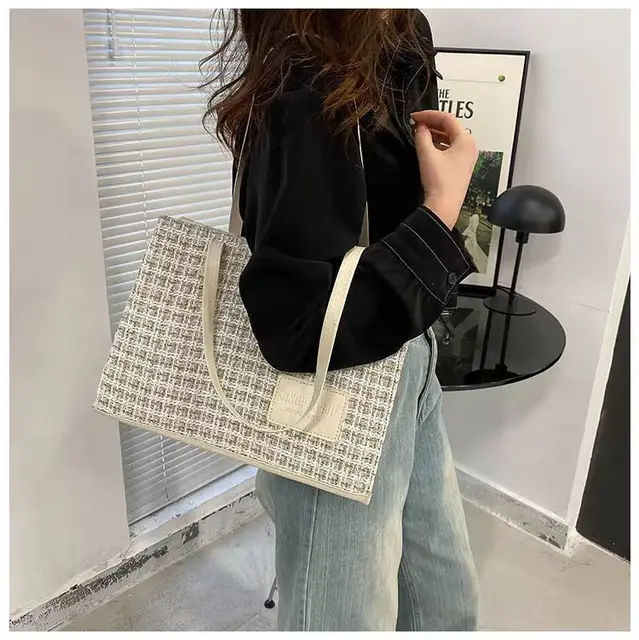 2023 New Fashion Large Capacity univertisy student Book Tote Bag Women's  Custom Commuter Shoulder Bag lady bags for women - AliExpress