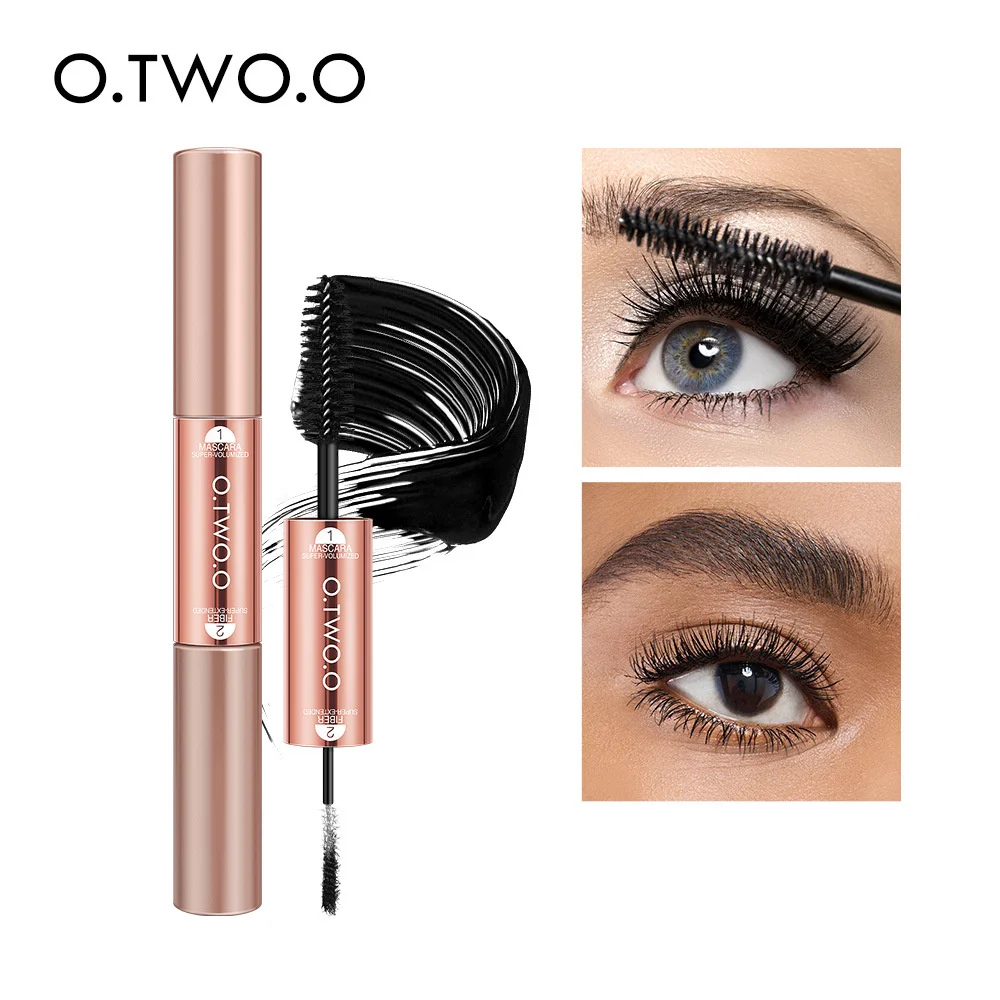 

O.TWO. O Miraculous Eye Mascara Double Head Grafting Natural Thick Long Fiber Mascara Makeup Make-up For Women Cosmetics