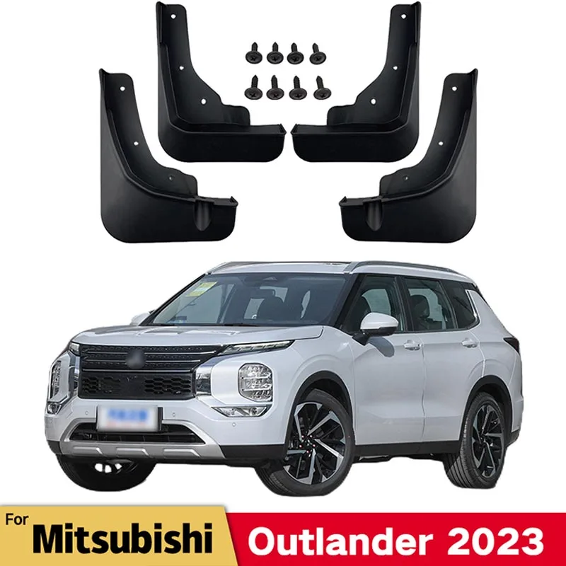 

MudFlaps For Mitsubishi Outlander 2022 2023 Mudguards Mud Flaps Splash Guards Front Rear Wheels Fender Auto Car Accessories 4Pcs