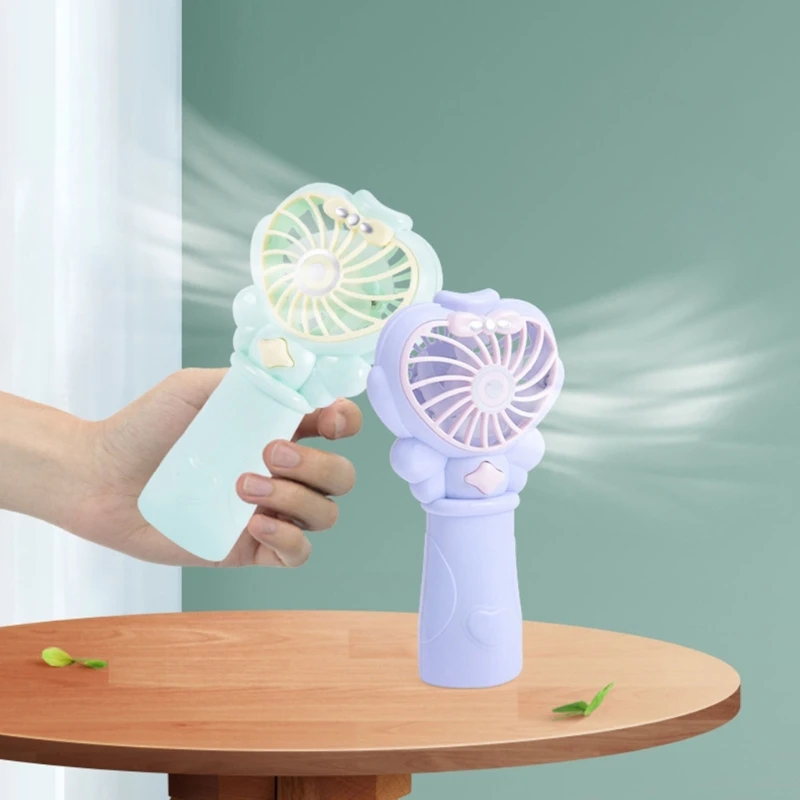 

Quiet Handheld Mini Fan with Super Quiet Operation 2xAA Operated Cooling Fan Device for Indoor Outdoor Use