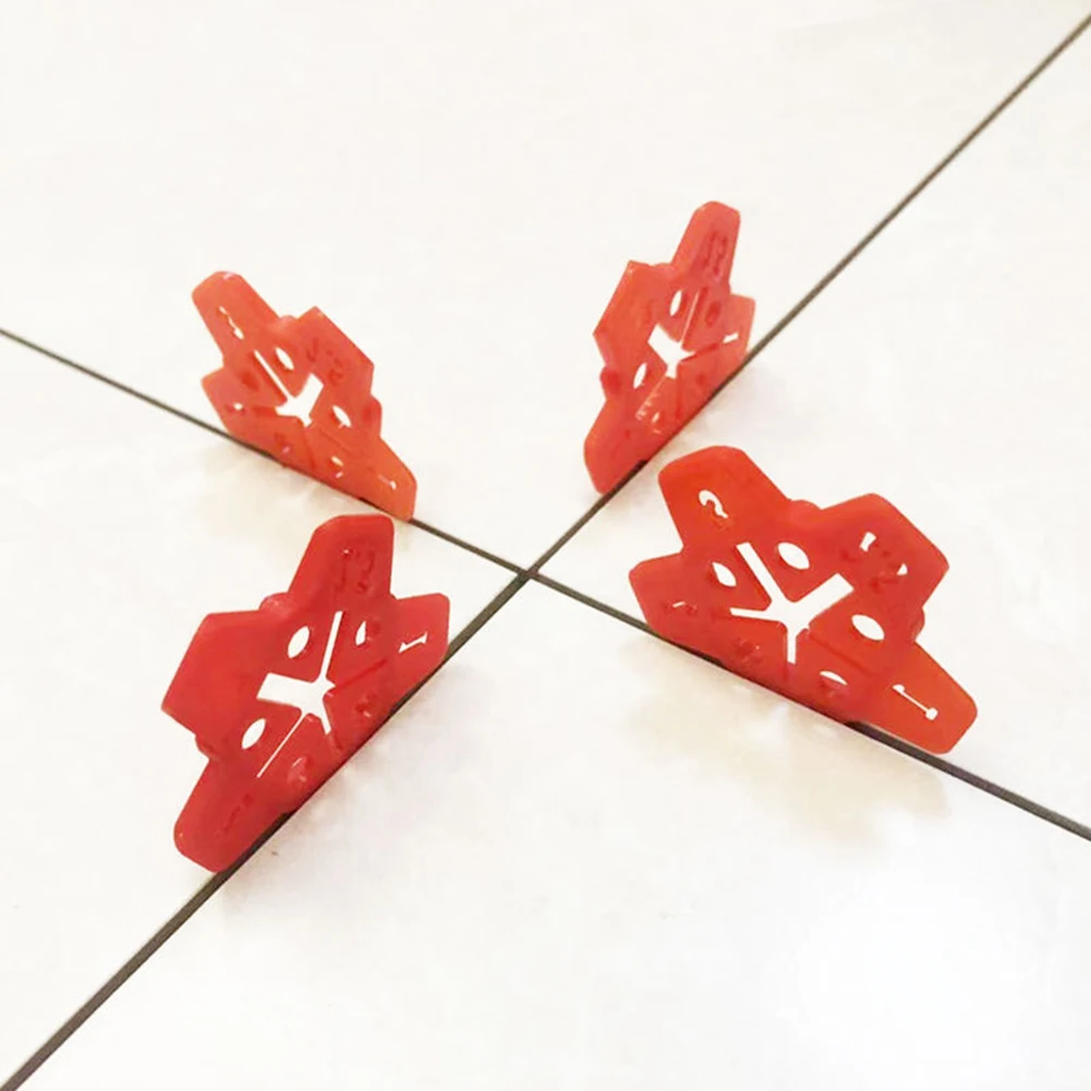 Tile Spacers Tile Leveling Tools 50pcs 5 in 1 Tile Spacer Plastic Ceramic Gap Locator Cross with 5 Specification Reusable Construction Tool for Floor Leveling