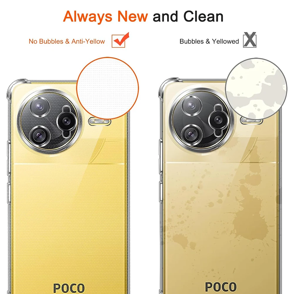 Luxury Shockproof Clear TPU Silicone Case Cover