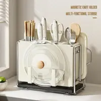 Knife holder universal storage rack magnetic chopstick cage cutting board cutting board knife storage rack 1