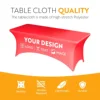 Custom Table Cover 4FT 6FT Banquet Full Print Personalized Table Cloth for Wedding Exhibition Stretch Hotel Party Counter Decor 4