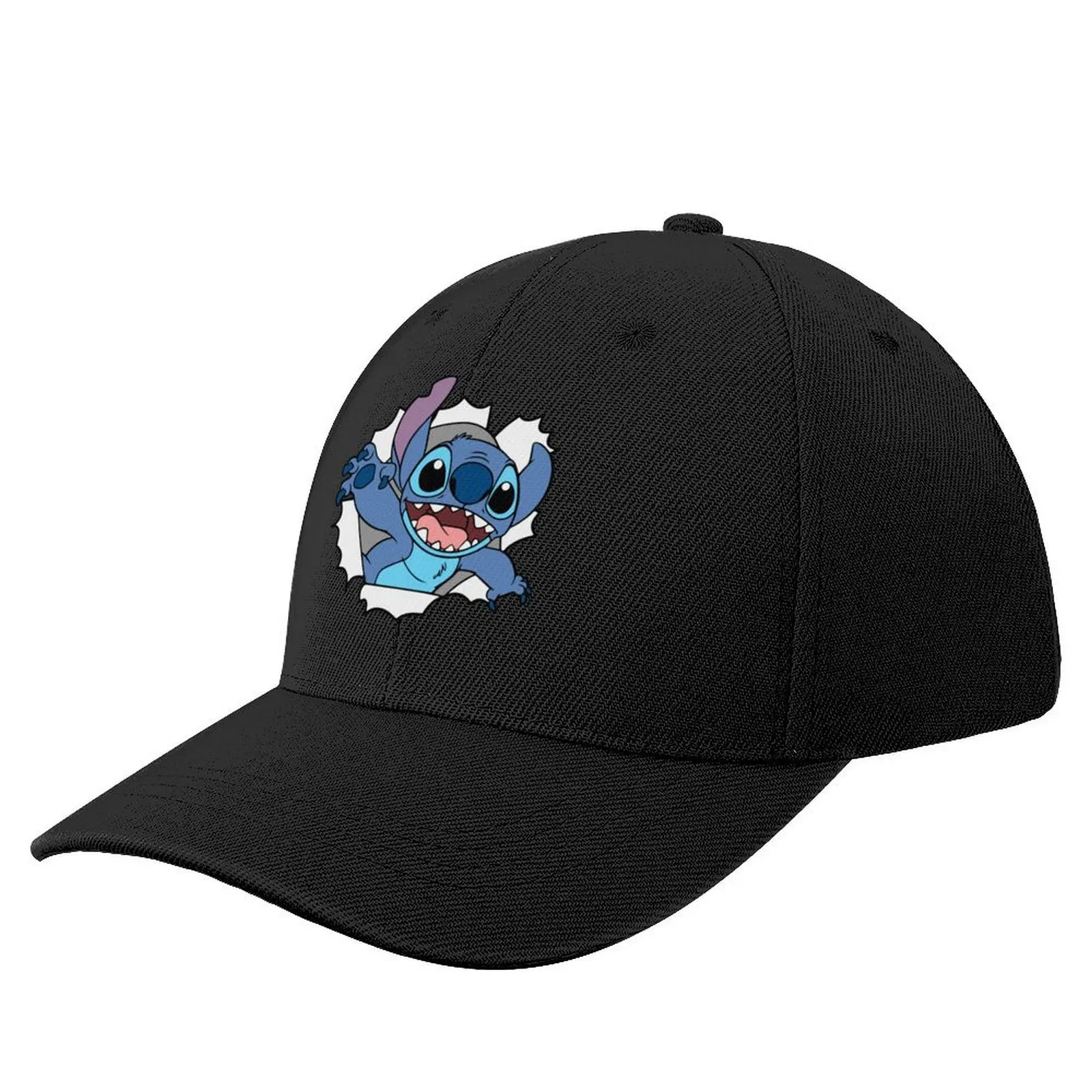 

Fashion Disney Anime Cartoon Stitch Hat Print Cartoon Peaked Cap Summer Sun Hat Men's and Women's Classic Travel Baseball Cap