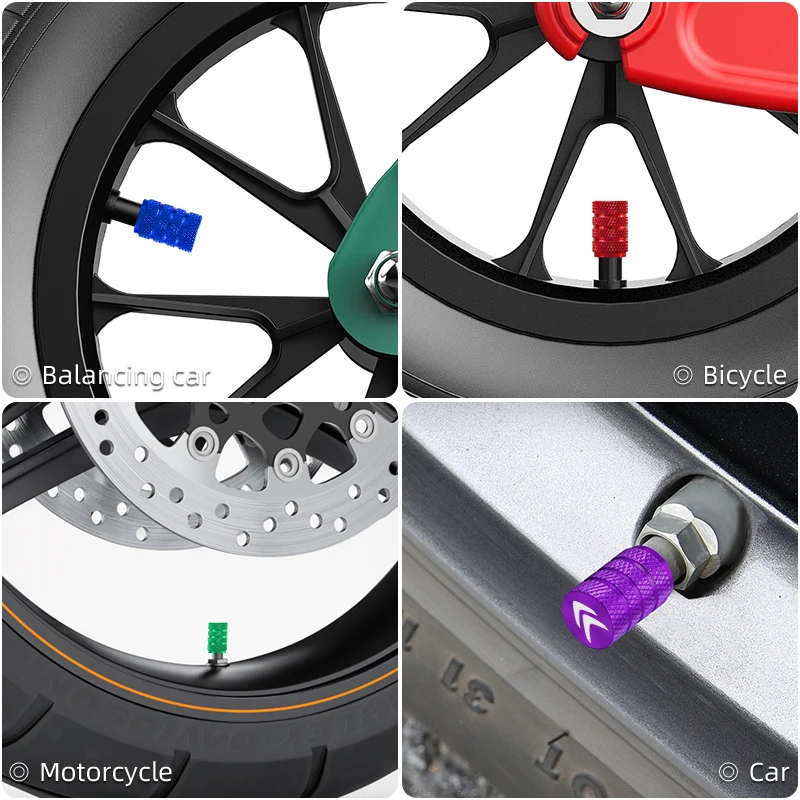 Metal Alloy Car Wheel Tire Valve Stem Caps 4PCS For Citroen C4 C3 C5 C1 C2 Berlingo C-Elysee C4-Picasso C4-Aircross car wheel valve caps