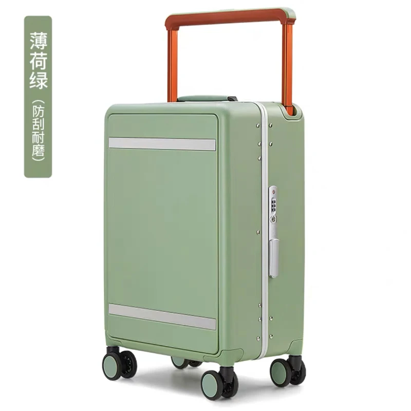 thumbnail image 1 of Maleta de viaje con varilla de amarre ancha de alta calidad, Maleta giratoria de marca, maleta rígida con ruedas, equipaje de 20 "24" pulgadas, novedad, 1 of 4