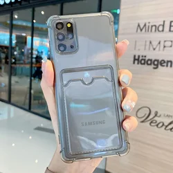 Versatile Silicone Card Slot Phone Case - Sleek Protective Cover with Card Holder - S21 ultra (Gray)