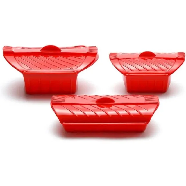 Convenient Silicone Steamer Easy Clean Steam Rack Eco-Friendly Silicone Steam Case Microwavable Food Cooker Cooking Accessories 5