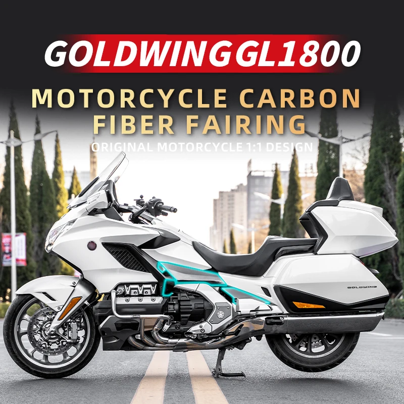 Used For HONDA GOLDWING1800 Motorcycle Carbon Fiber Decoration Protection Fairing Stickers Kits Of Bike Accessories Plastic Area