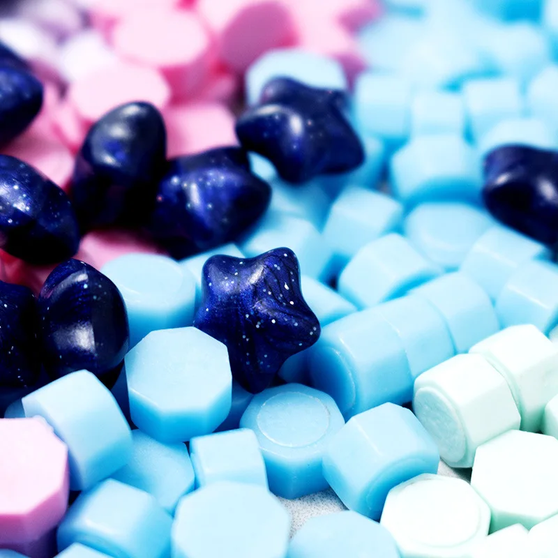 

500 г восьмиугольная Восковая краска в стиле ретро, частицы воска, для студентов, ручная работа, «сделай сам», конверт, подарочное украшение, Запаянные материалы