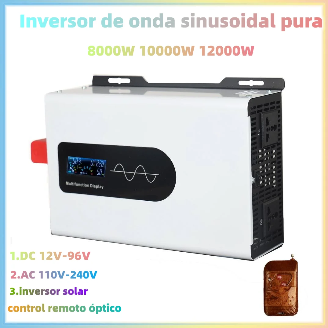 Inverter A Onda Sinusoidale Pura Da 8000W 10Kw Dc 12V 24V 48V A Ac 110V 120V 220V Caricabatterie Portatile Inverter Solari Off Grid Power Inverter