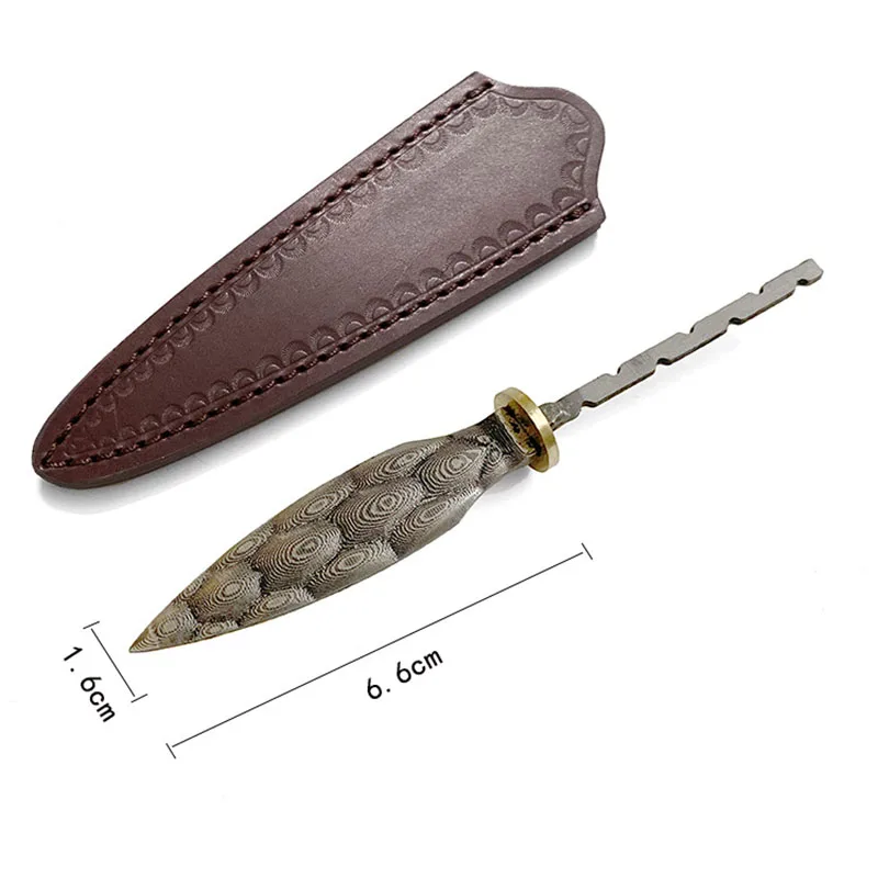 Damascus Steel Tea Knife Blank 1PCS Household DIY Tea Needles Accessories