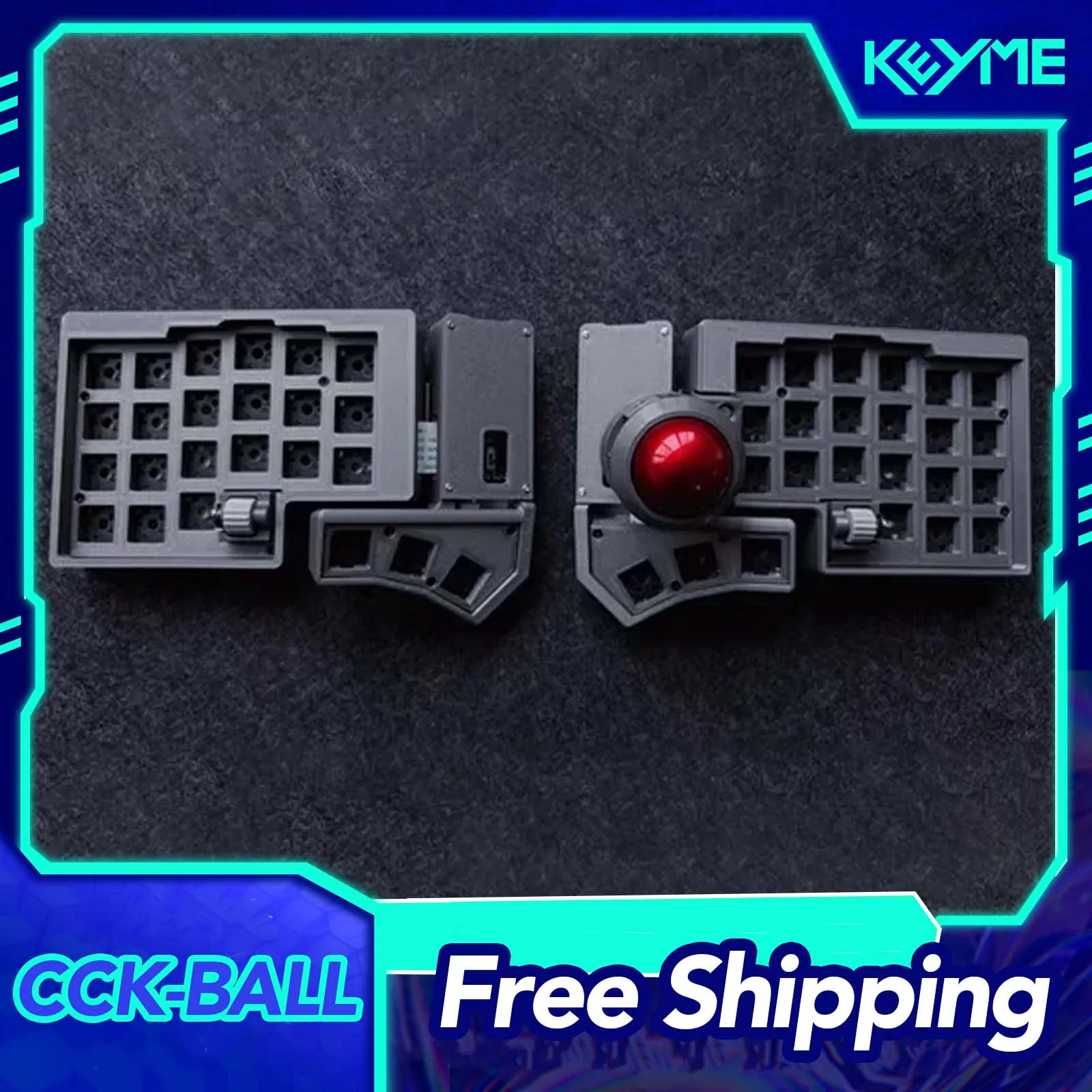 CCK-BALL 3X6 Split Keyboard Dual Mode ZMK Bluetooth Crosses Knobs Vial ...
