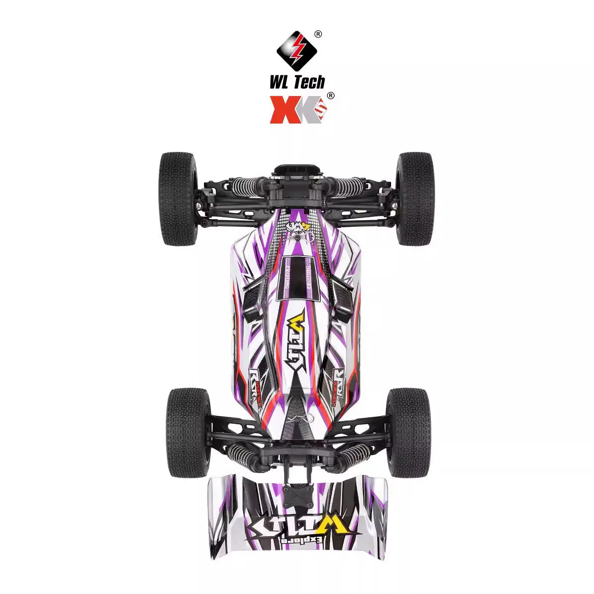 Skymaker WLtoys RC Car 1/14 144016 2.4G Racing 35KM/H 390 Motor 4WD Electric High Speed Car Off-Road Drift Remote Control Toys 4