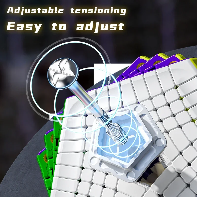[CubeFun]DianSheng Galaxy 9x9 Megaminx Petaminx Magnetic Magic Cube Professional Stickerless Speed Puzzle Toys Kids 6