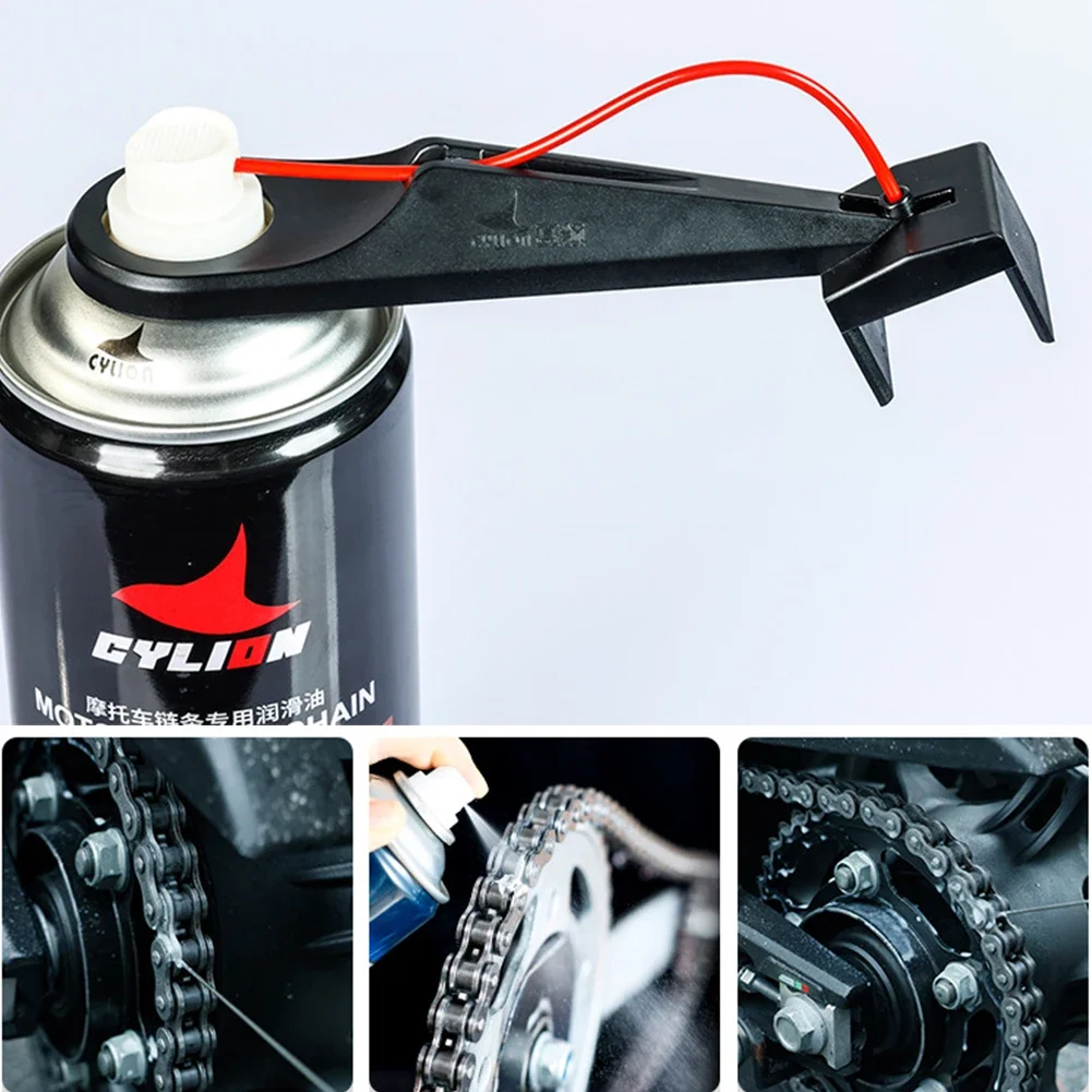 1/2PCS Motorcycle Chain Oiler Spray Lube Oiler Tool Mess-Free Chain thumbnail 9
