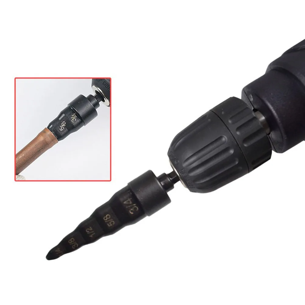 Air Conditioner Copper Pipe Expander Swaging Drill Bit Set 5-In-1 Swage Tube Expander Soft Copper Tubing Tools For HVAC Repair new type hot refrigeration soft copper pipe manual tube expanders air conditioner copper pipe tool tube expander power tools