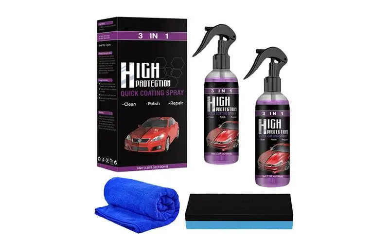 

Ceramic Coating Spray Fast-Action Coating Spray Refurbisher Polish Waterless Wash Hydrophobic Coat for Brilliant Finish on Car