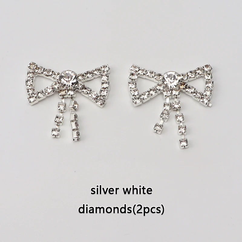 Luxury Rhinestone Shoe Charm Accessories - Metal Buckle and Lock