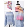 Warm Fancy Gradient Mohair Long Dyed Mohair Fine Thread Crochet Sweater Silk Young Mohair Wool Ball 6