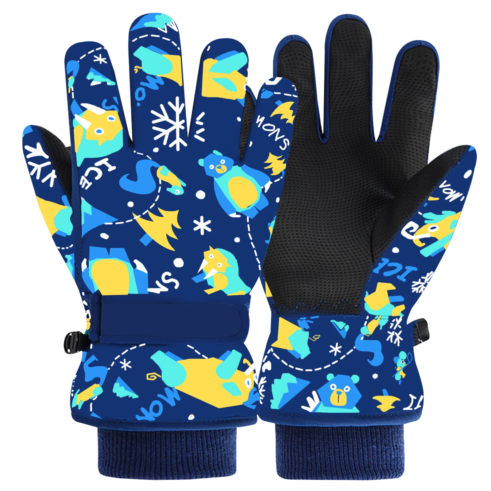 Kids Winter Snow Ski Gloves Cold Weather Windproof Warm Skiing Snowboard Sport Mittens for Boys Girls Drop Shipping