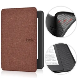 Premium Soft TPU Silicone Smart Case for Kindle Paperwhite 7-Inch (2024 Edition) (Coffee)