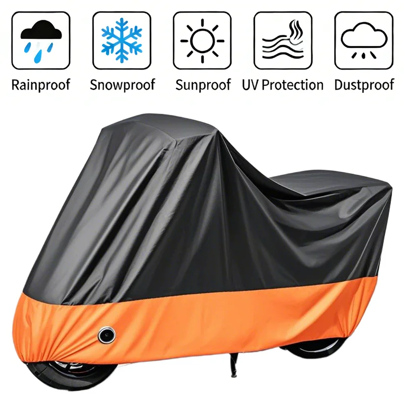 Motorcycle Waterproof Outdoor Rain Cover and UV Protector