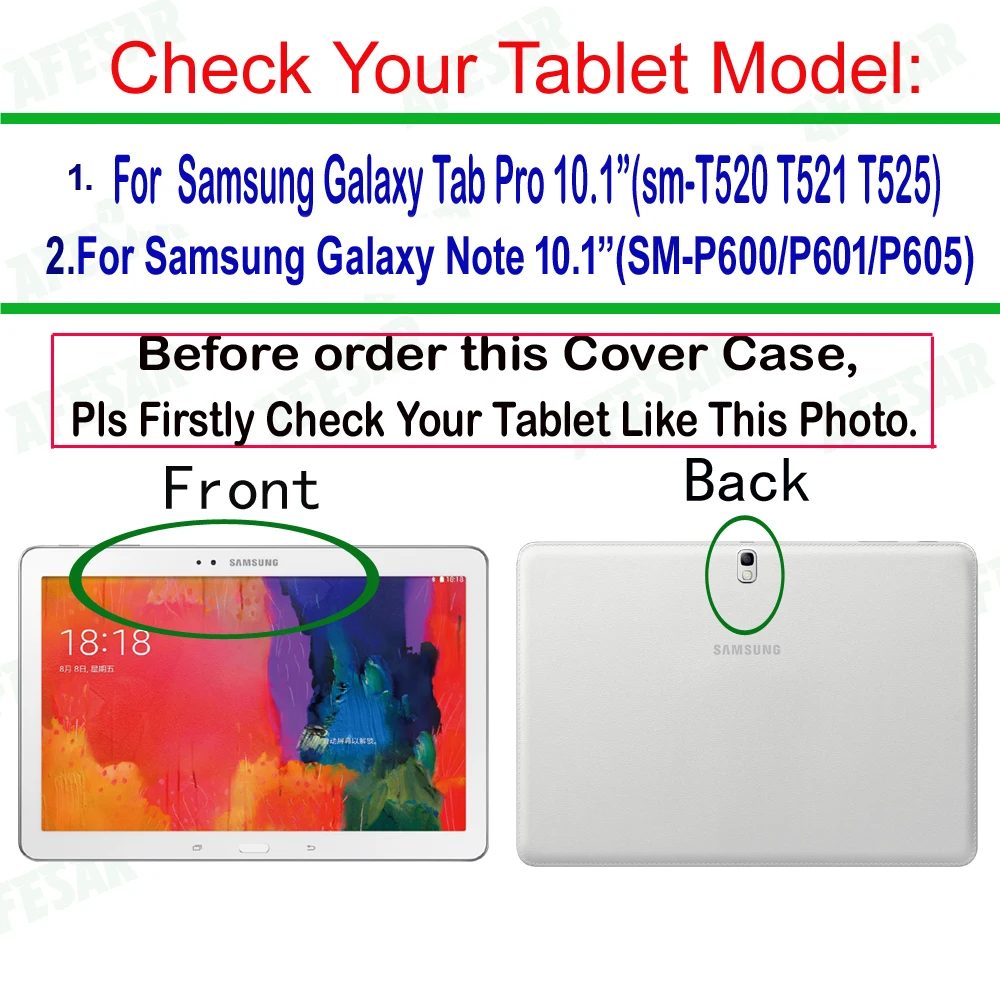 Ultra Slim Smart Case for Samsung Galaxy Note and Tab Pro 10.1