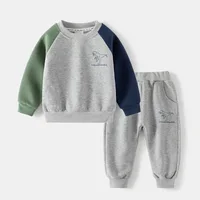 Frühling/Herbst Kinder Set, Patchwork 2-teilig Dino – Bild 3