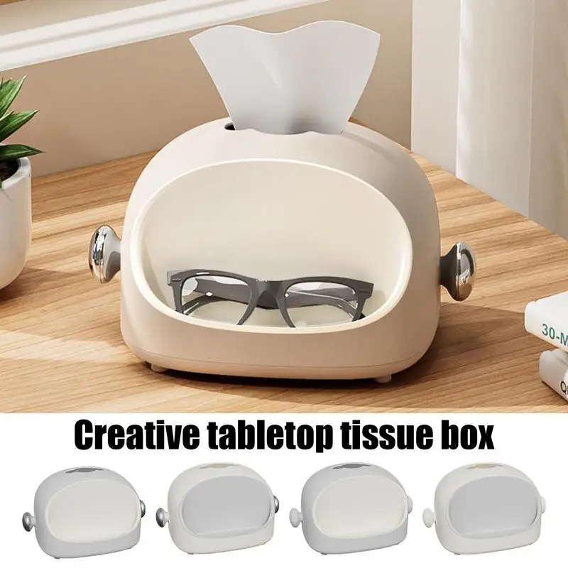 

Tissue Box Holder Desktop Pumping Tissue Box And Remote Control Holder For Living Room Working Place Tissue Holder Dispenser Box
