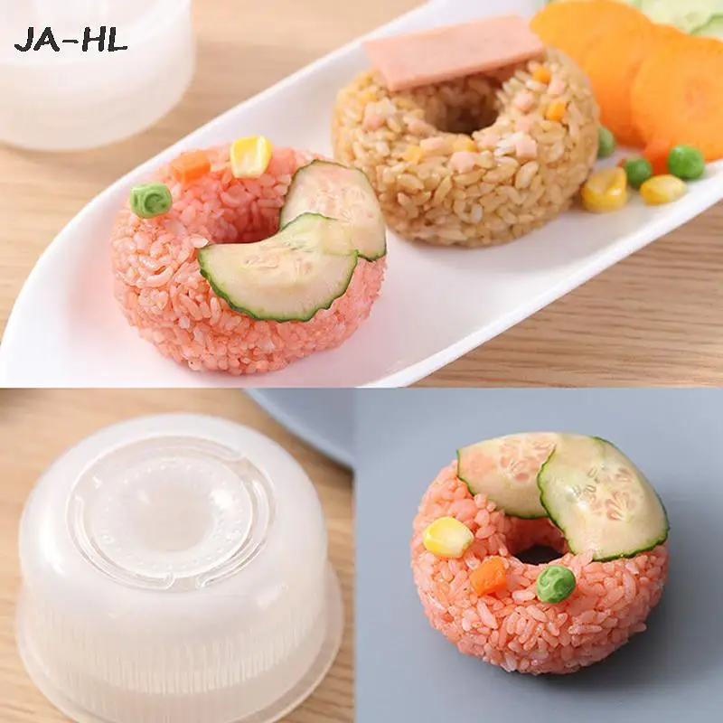 

1pc new School season Donut Round Rice Ball Mold Non-Stick Sushi Maker DIY Easy Rice Ball Press Mold Children's Baby Bento Set