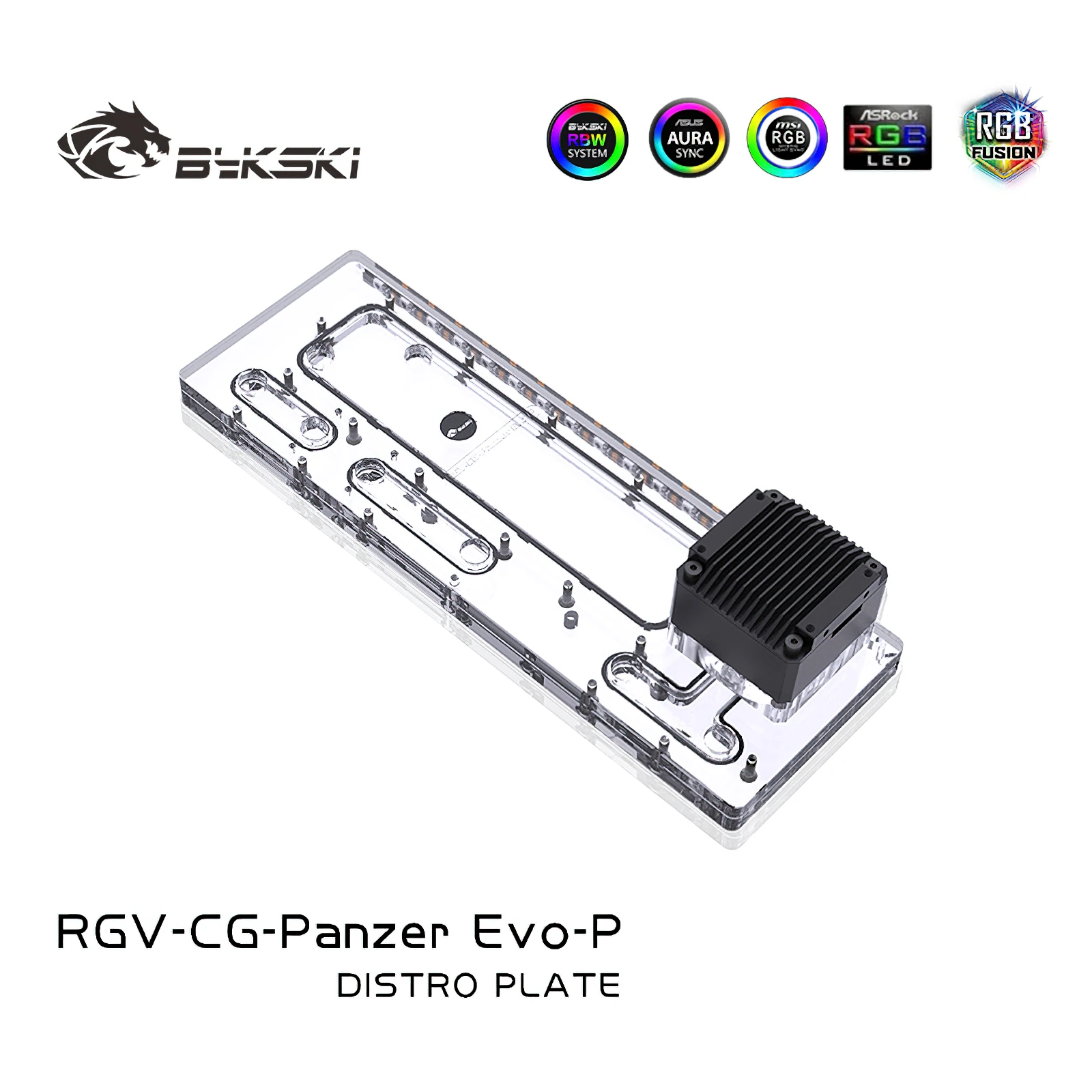 

Bykski RGB Water Cooling Distro Plate Reservoir for Cougar Panzer Evo Chassis RGV-CG-Panzer Evo-P