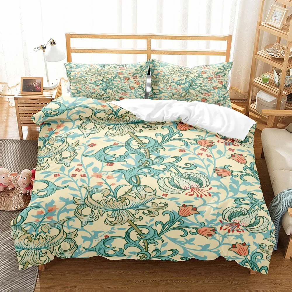 

William Morris Victorian Art Duvet Cover Set EU Single Double King US Twin Full Queen Size Bed Linen Set