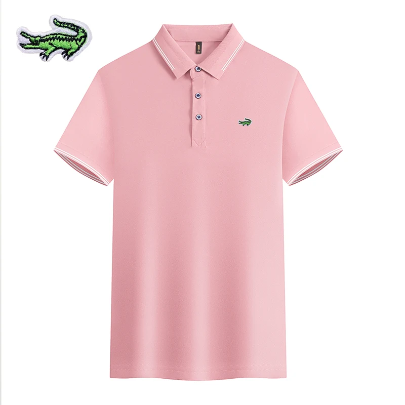 

Original CARTELO New Summer Polo Shirt High Quality Men's Short Sleeve Polo Embroidered Cotton Breathable Business Casual T-shir