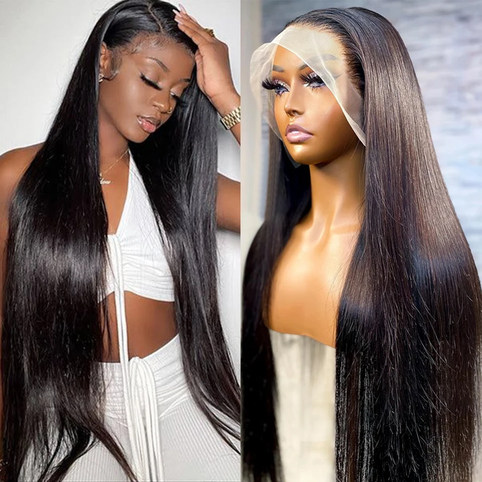 

Glueless Wig Human Hair Ready To Wear Straight 4x4 Lace Closure Remy Human Hair Wig for Women Pre-Bleached 13x4 Lace Frontal Wig