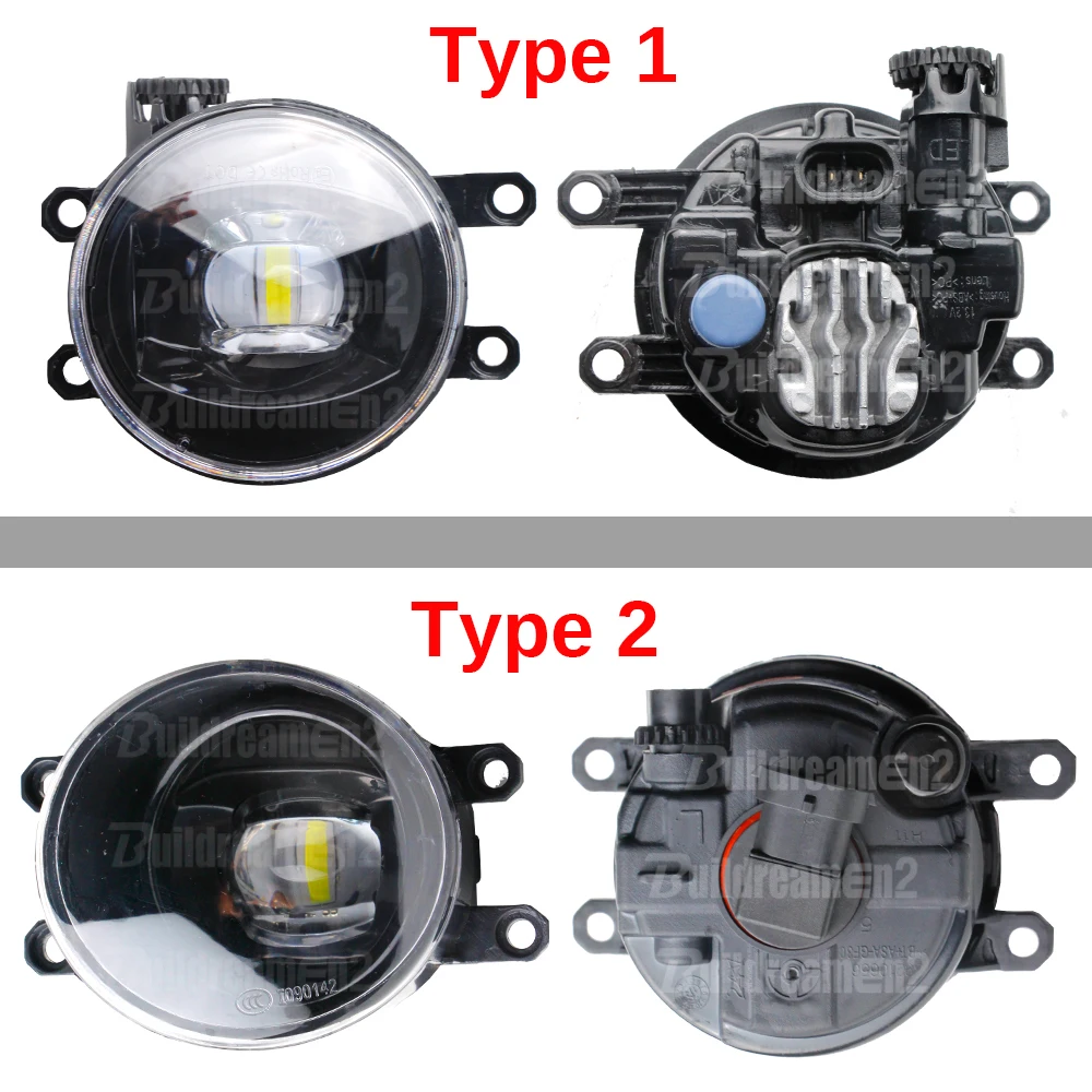 2 Pcs 30W Car Left + Right LED Fog Light Assembly DRL H11 For Toyota Wish (AE20) II 2009 2010 2011 2012 2013 2014 2015 2016 2017