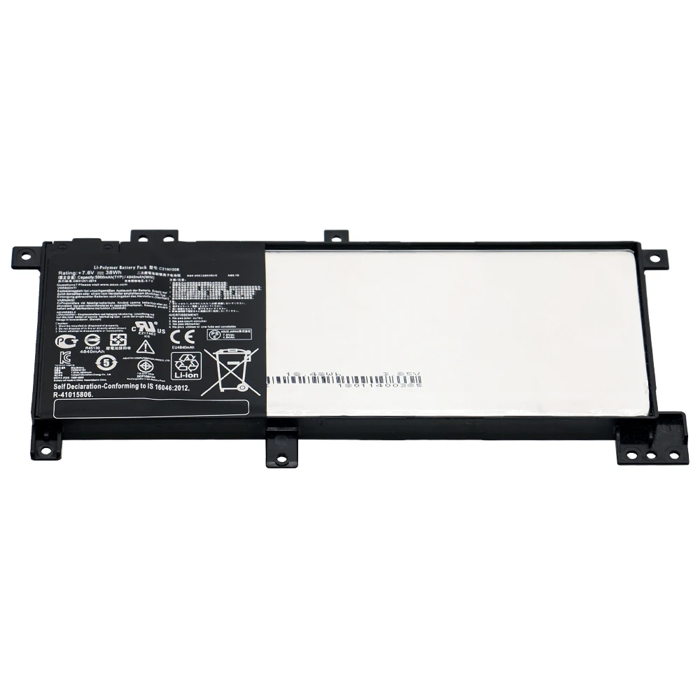 Nova Bateria do Portátil para Asus X456u C21n1508 X456ua X456ub X456uf X456uj X456ur X456uv A456u F456u F456uv K456u R457u 7.6v 38wh - Imagem 3