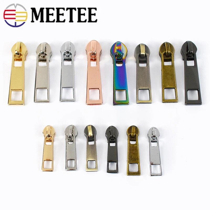 20pcs Zipper Sliders for 3# 5# Nylon Zippers Pull Down Jacket Pocket Fashion Zips Head Bag Repair Kits DIY Accessories