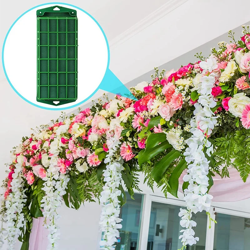 8 Pcs Floral Foam Cage Flower Holder with Floral Foam for Flowers Cage Bowl for Table Centerpiece Floral Arrangement