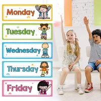 Day of The Week Learning Flashcards English Teaching Aids Kids Homeschool Supplies Educational Posters Classroom Decoration 1