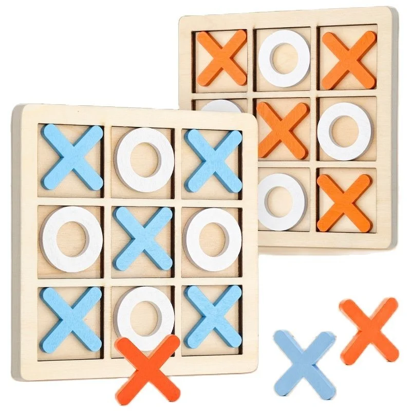 Madeira IQ Toy Educacional XO Jogo De Xadrez com Caixa Crianças Logic  Thinking Treinamento Puzzles para Crianças Brain Teaser Montessori  Brinquedos