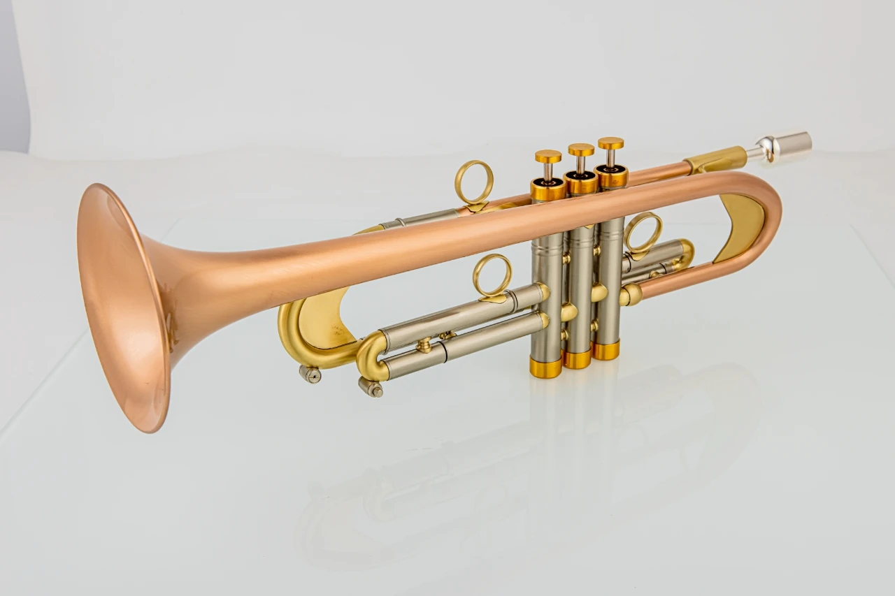 Bach Bb Trumpet Phosphorous Copper Brass Plated Professional Brass Instruments With Case