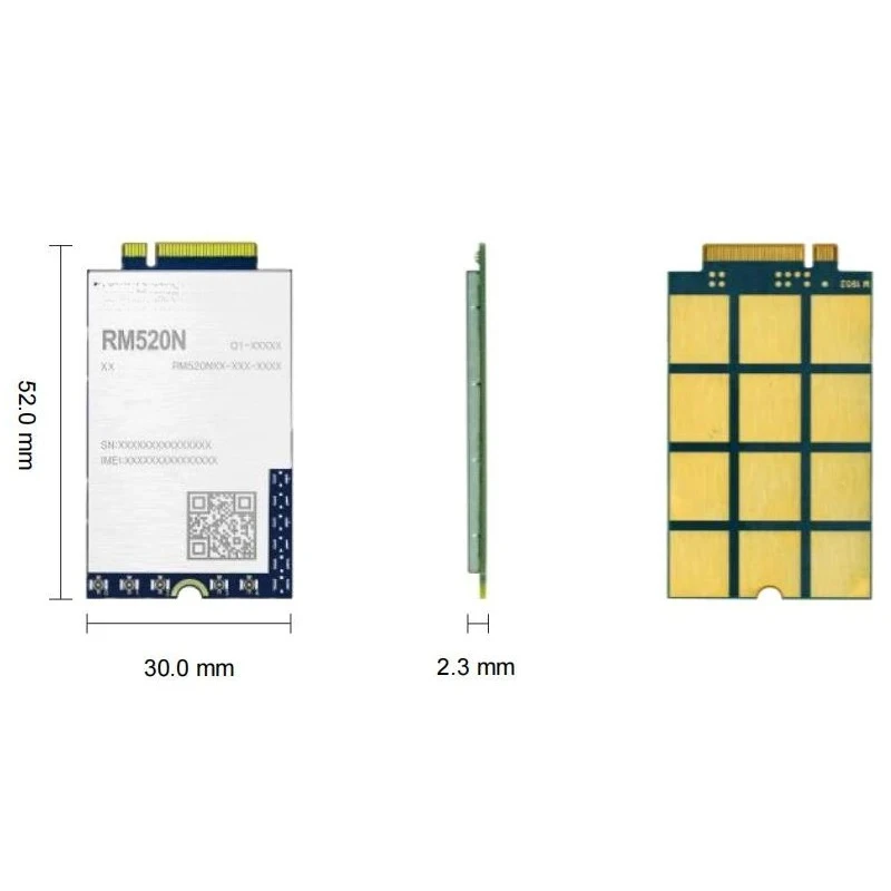 유럽 인기 판매 Quectl RM520N-GL M2 5G 모듈 글로벌 버전 5G NSA SA 듀얼 모뎀 지원 RM520N RM520