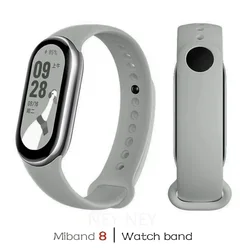 Waterproof Silicone Sport Watch Band Strap Replacement Bracelet - Mi Band 9 (13 Grey)